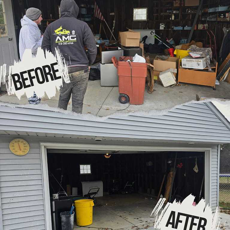 A dirty garage transformed by us.