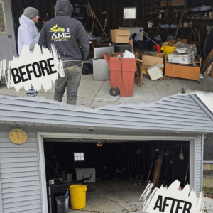 A dirty garage transformed by us
