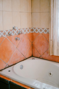 A vintage hot tub